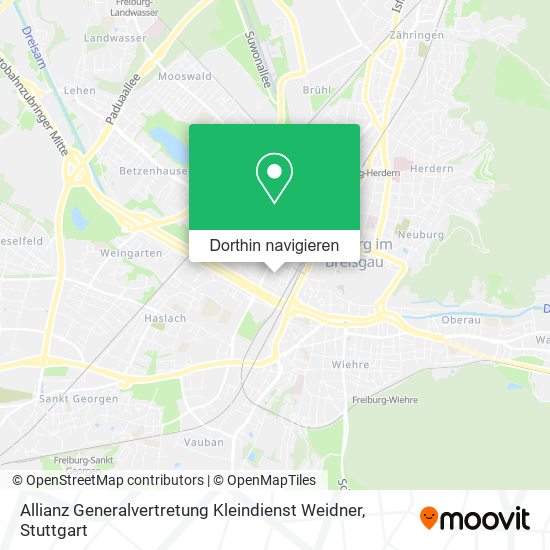 Allianz Generalvertretung Kleindienst Weidner Karte