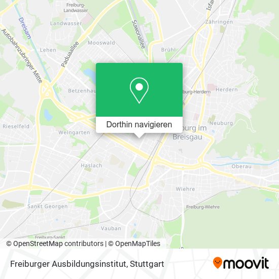 Freiburger Ausbildungsinstitut Karte