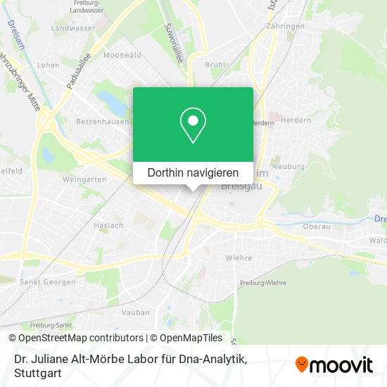 Dr. Juliane Alt-Mörbe Labor für Dna-Analytik Karte