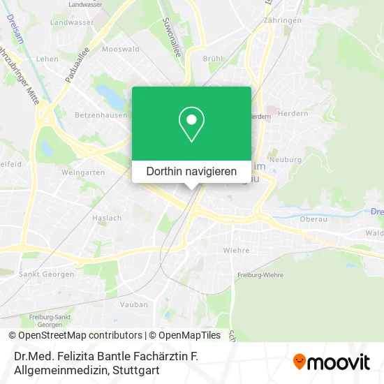 Dr.Med. Felizita Bantle Fachärztin F. Allgemeinmedizin Karte