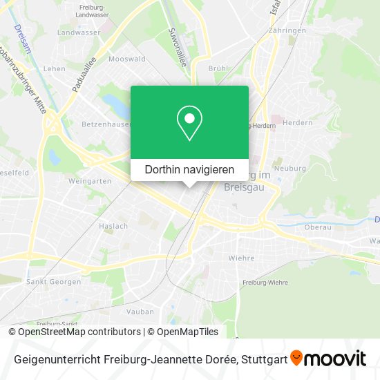 Geigenunterricht Freiburg-Jeannette Dorée Karte
