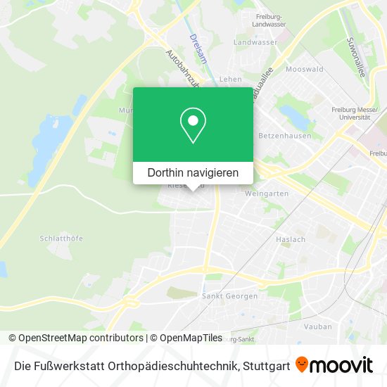 Die Fußwerkstatt Orthopädieschuhtechnik Karte