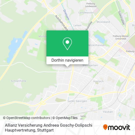 Allianz Versicherung Andreea Goschy-Dolipschi Hauptvertretung Karte