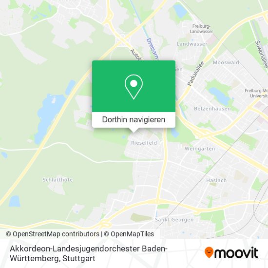Akkordeon-Landesjugendorchester Baden-Württemberg Karte