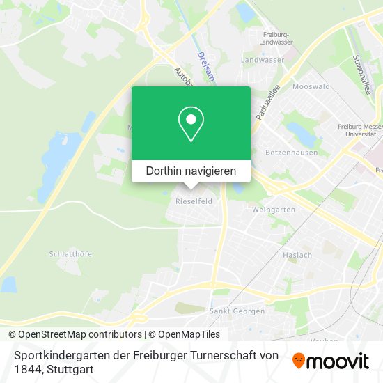 Sportkindergarten der Freiburger Turnerschaft von 1844 Karte