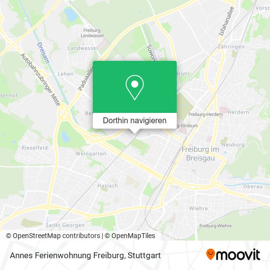 Annes Ferienwohnung Freiburg Karte