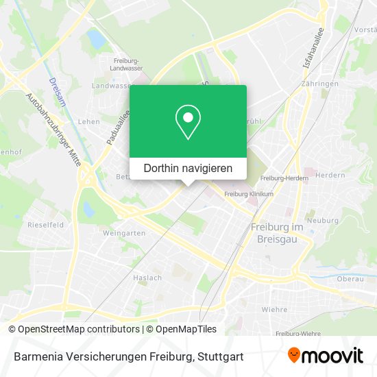 Barmenia Versicherungen Freiburg Karte