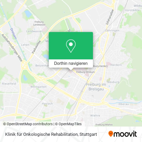 Klinik für Onkologische Rehabilitation Karte
