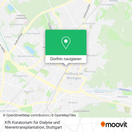 Kfh Kuratorium für Dialyse und Nierentransplantation Karte
