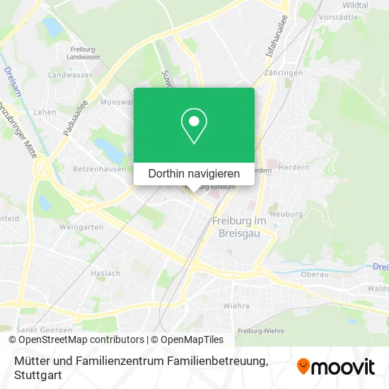 Mütter und Familienzentrum Familienbetreuung Karte