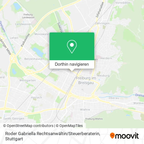 Roder Gabriella Rechtsanwältin / Steuerberaterin Karte