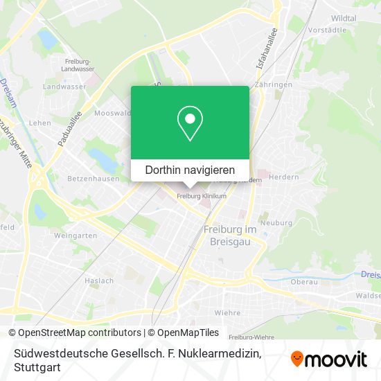Südwestdeutsche Gesellsch. F. Nuklearmedizin Karte
