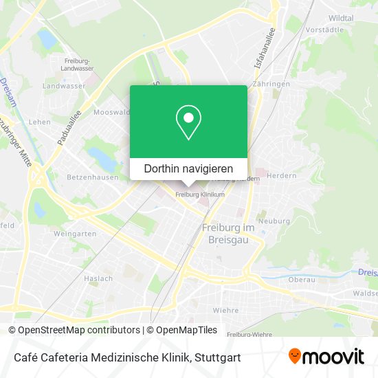 Café Cafeteria Medizinische Klinik Karte