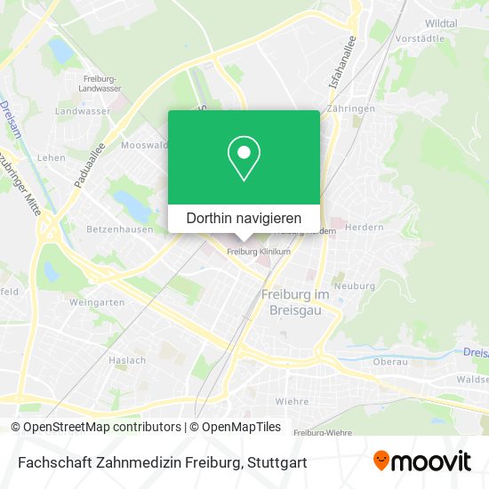 Fachschaft Zahnmedizin Freiburg Karte