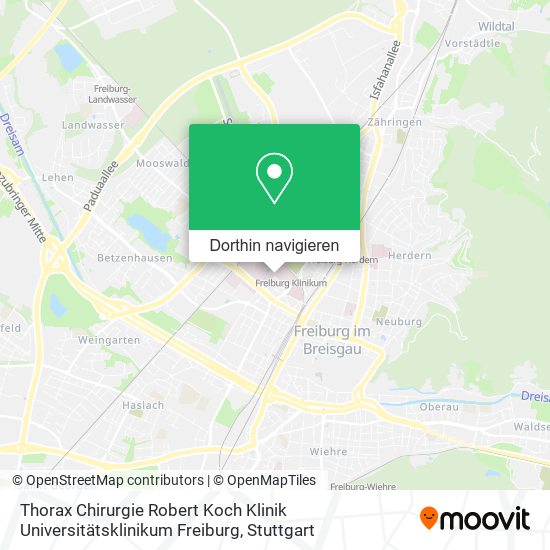 Thorax Chirurgie Robert Koch Klinik Universitätsklinikum Freiburg Karte