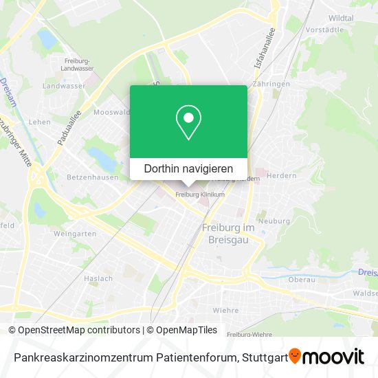 Pankreaskarzinomzentrum Patientenforum Karte