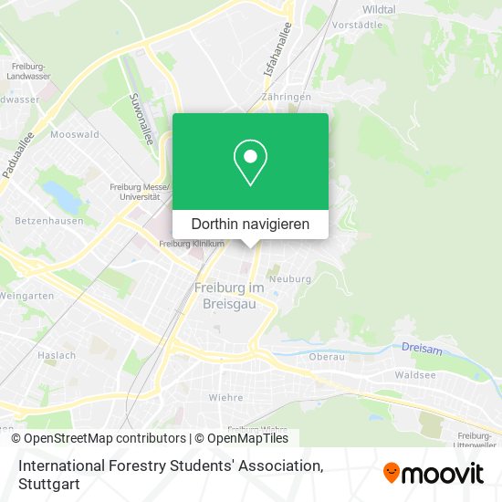 International Forestry Students' Association Karte