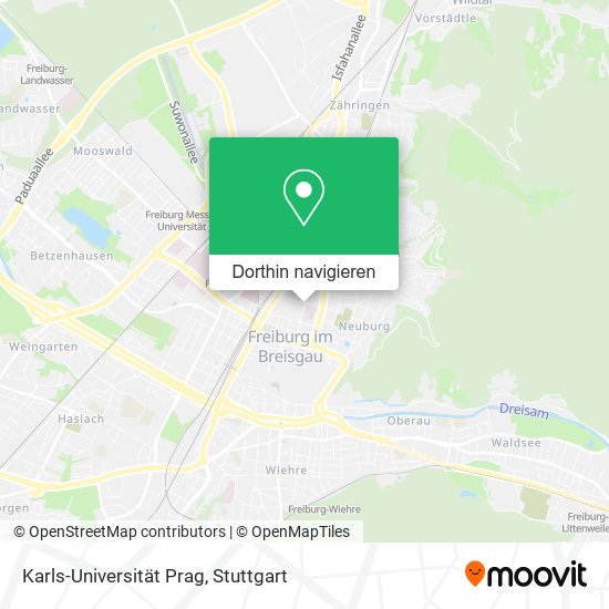 Karls-Universität Prag Karte