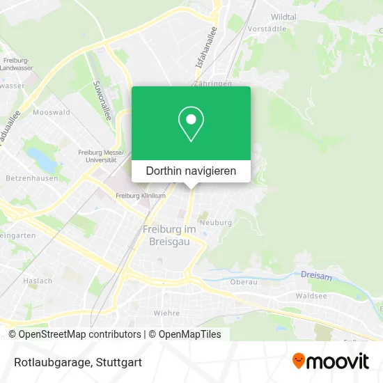 Rotlaubgarage Karte