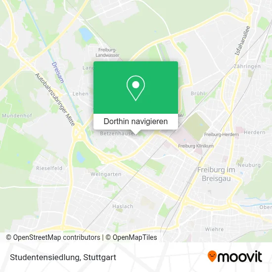 Studentensiedlung Karte