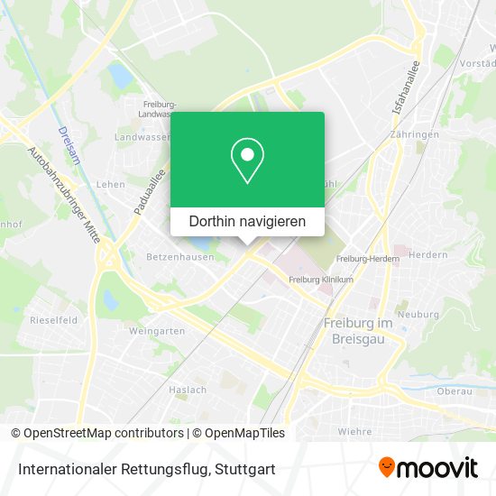 Internationaler Rettungsflug Karte