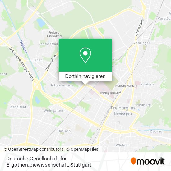 Deutsche Gesellschaft für Ergotherapiewissenschaft Karte