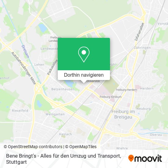 Bene Bringt's - Alles für den Umzug und Transport Karte