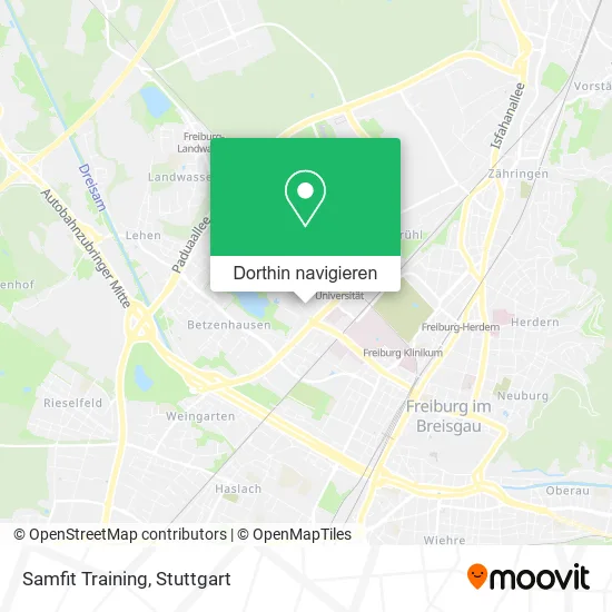 Samfit Training Karte