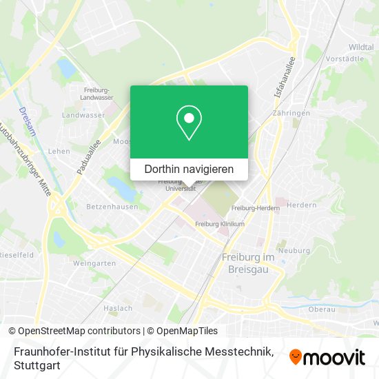 Fraunhofer-Institut für Physikalische Messtechnik Karte