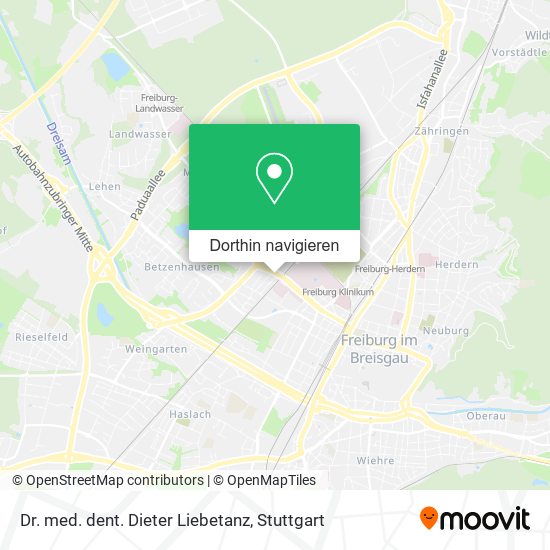 Dr. med. dent. Dieter Liebetanz Karte