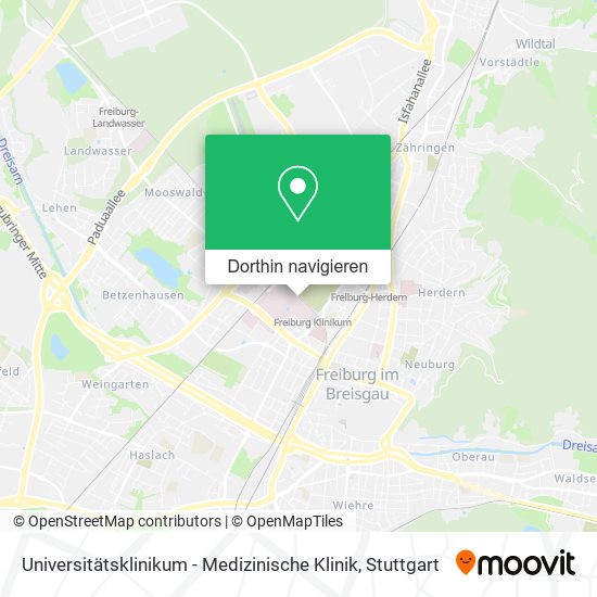 Universitätsklinikum - Medizinische Klinik Karte