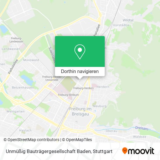 Unmüßig Bauträgergesellschaft Baden Karte