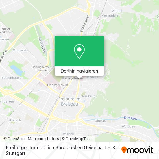 Freiburger Immobilien Büro Jochen Geiselhart E. K. Karte