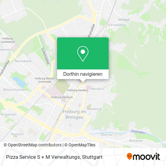 Pizza Service S + M Verwaltungs Karte