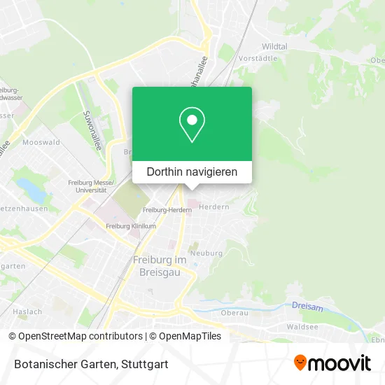 Botanischer Garten Karte