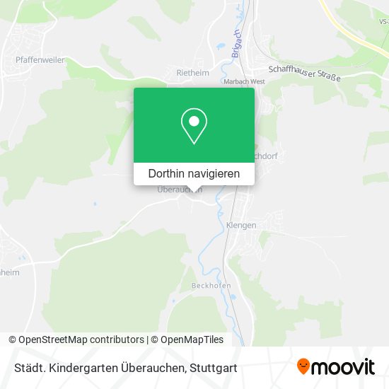 Städt. Kindergarten Überauchen Karte