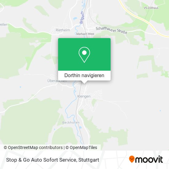 Stop & Go Auto Sofort Service Karte
