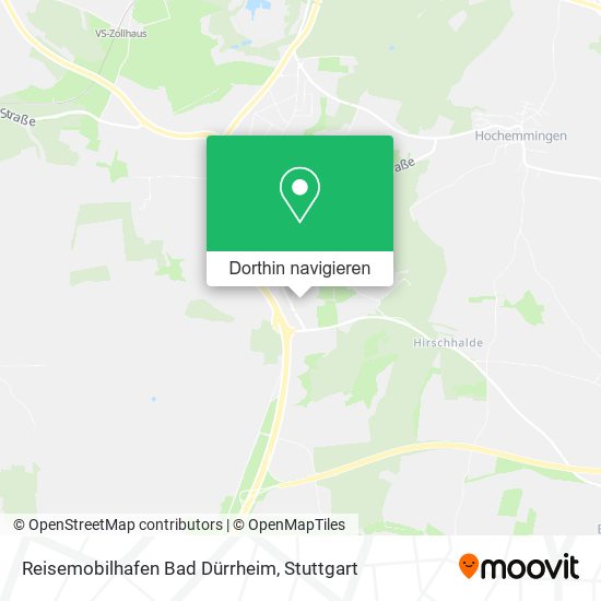 Reisemobilhafen Bad Dürrheim Karte