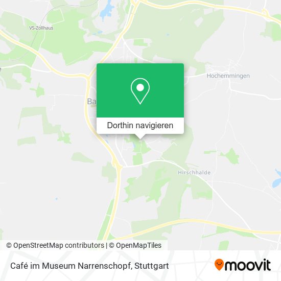 Café im Museum Narrenschopf Karte