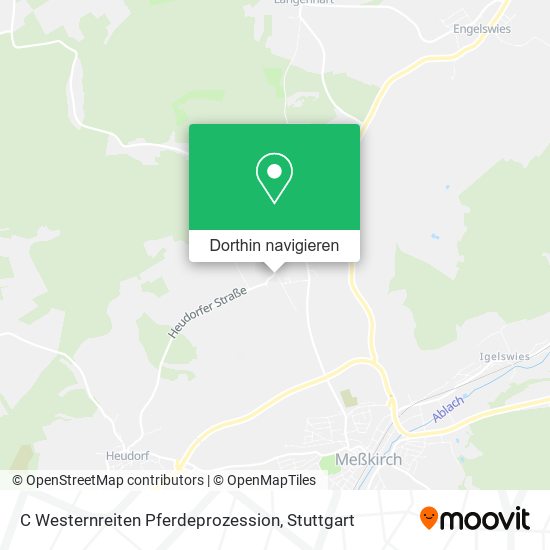 C Westernreiten Pferdeprozession Karte