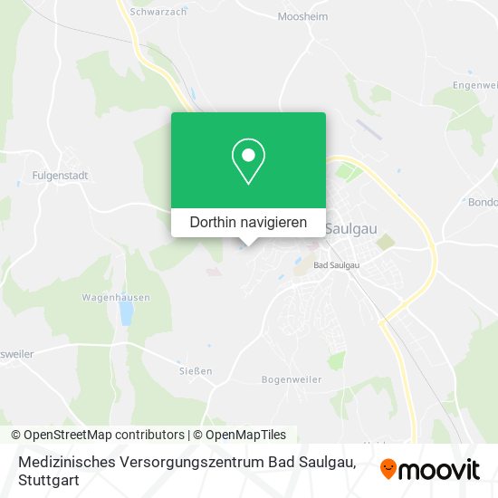Medizinisches Versorgungszentrum Bad Saulgau Karte