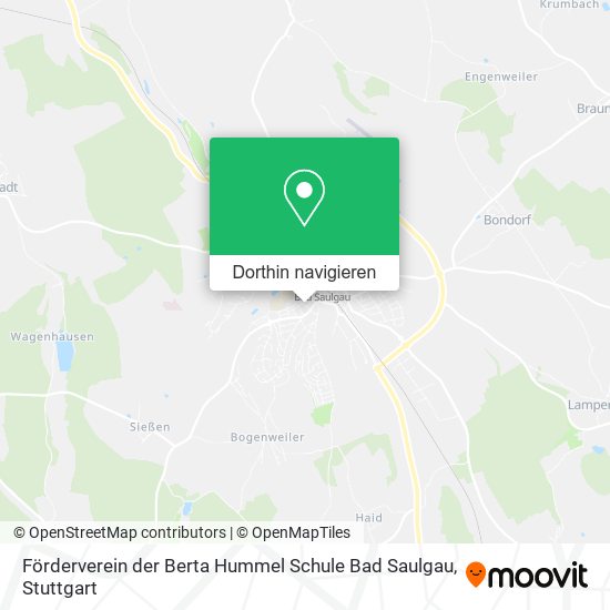 Förderverein der Berta Hummel Schule Bad Saulgau Karte