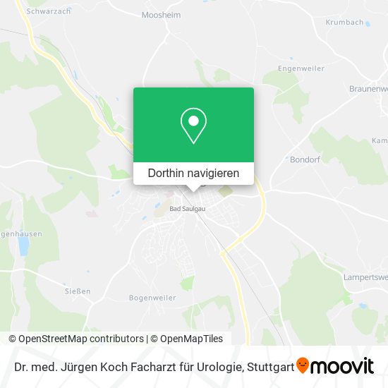 Dr. med. Jürgen Koch Facharzt für Urologie Karte