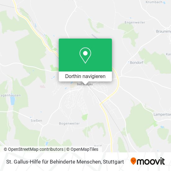 St. Gallus-Hilfe für Behinderte Menschen Karte