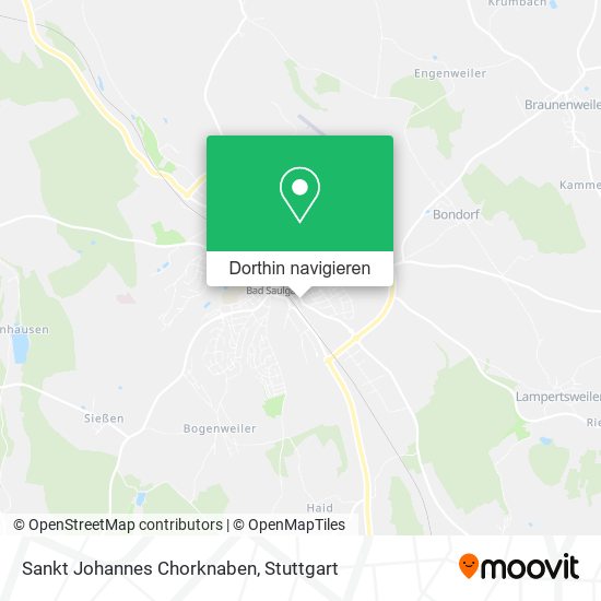 Sankt Johannes Chorknaben Karte