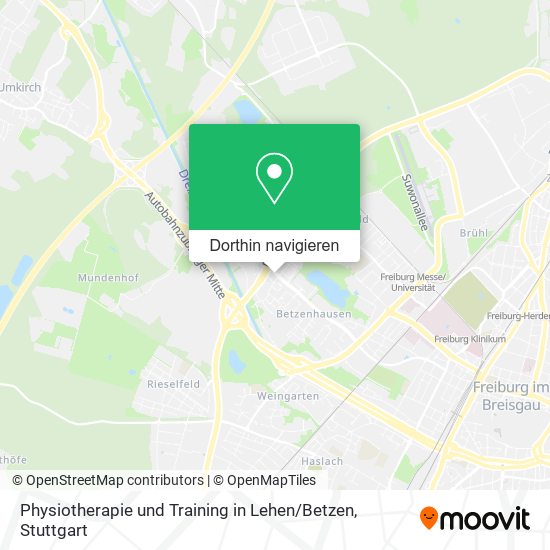 Physiotherapie und Training in Lehen / Betzen Karte