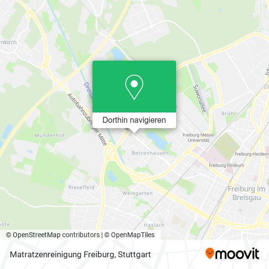 Matratzenreinigung Freiburg Karte