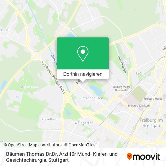Bäumen Thomas Dr.Dr. Arzt für Mund- Kiefer- und Gesichtschirurgie Karte
