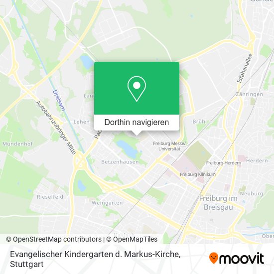 Evangelischer Kindergarten d. Markus-Kirche Karte