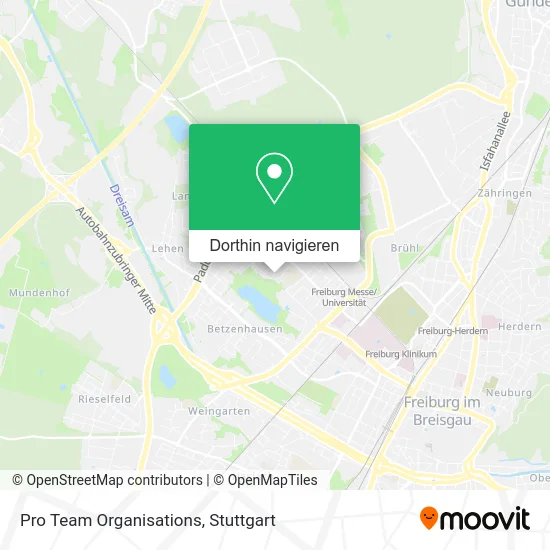 Pro Team Organisations Karte